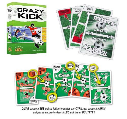 Crazy Kick jeu de cartes