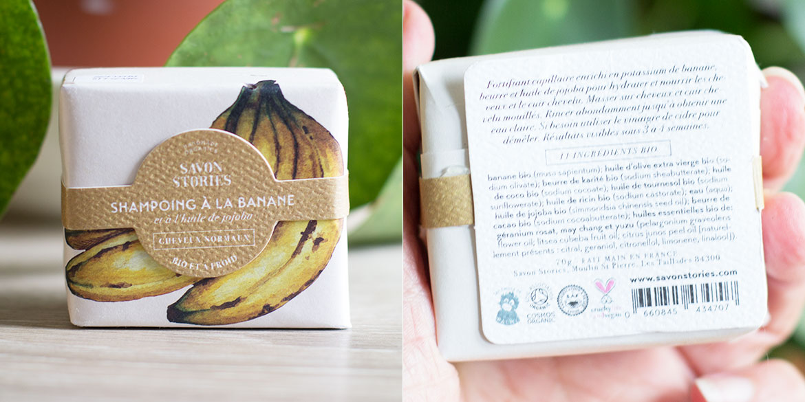 Shampoing Solide à la banane Savon Stories