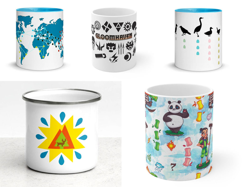 Idées cadeaux joueurs Mugs jeux de société boardgames