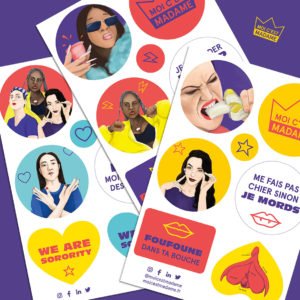 stickers féministes